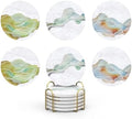 UMIRRO Absorbent Ceramic Stone Coasters Set of 6 by Umirro