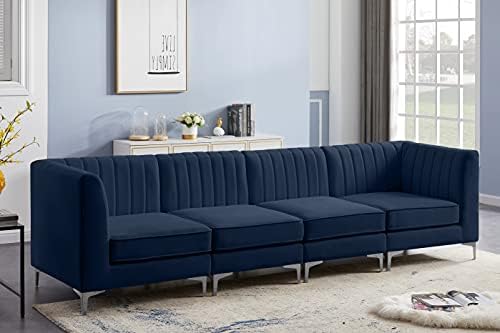 Meridian Furniture 604Navy-S119 Alina Collection Modern | Contemporary Navy - Image 6