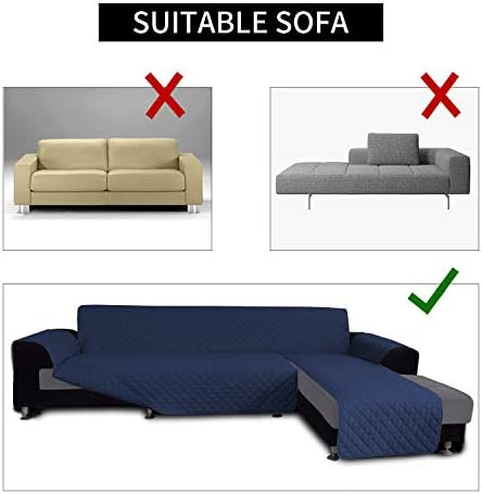 Easy-Going Reversible L-Shape Sectional Couch Cover - Image 4