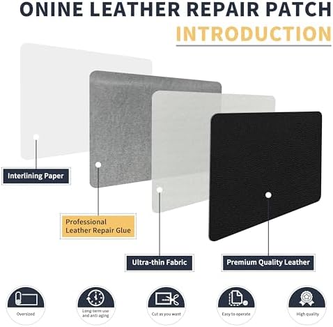 ONine Leather Repair Patch，Leather Repair Tape, 16 x 90 inches Leather Repair - Image 3