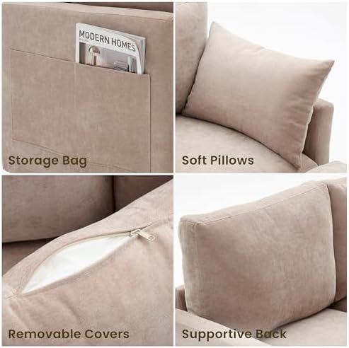 Iroomy Modular Sectional Couch for Living Room, Spring Cushion Seating - Image 4