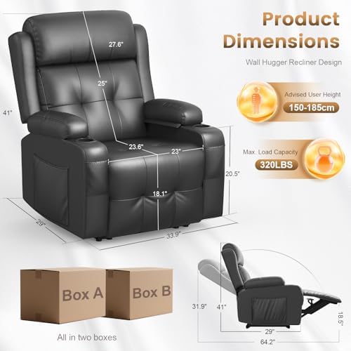Home Theater Seating, Power Recliner Sofa Single Chair - Image 2
