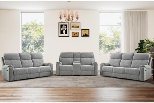 HAOMARKETS 3-Piece Power Recliner Sofa Set by HAOMARKETS