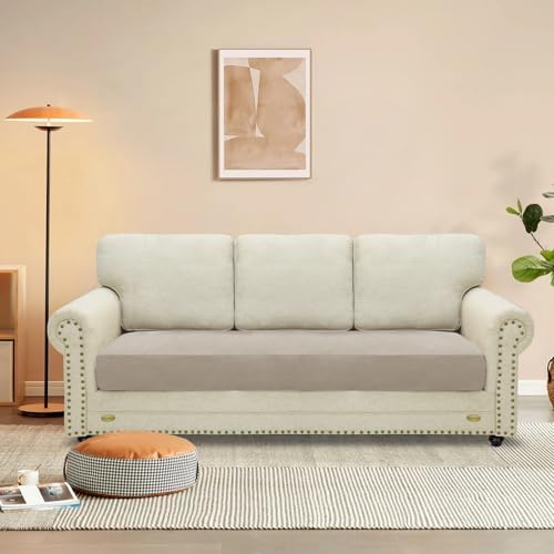 MAXIJIN Velvet Stretch Couch Cushion Covers Soft Sofa Cushion Cover Replacement - Image 2