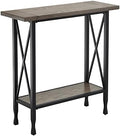 Leick Home Chisel & Forge Console Table, Smoke Gray, Matte Black by LeickFurniture