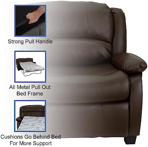 RecPro Charles 65" RV Hide-A-Bed Loveseat - Image 5