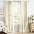 StangH Ivory White Velvet Curtains by StangH