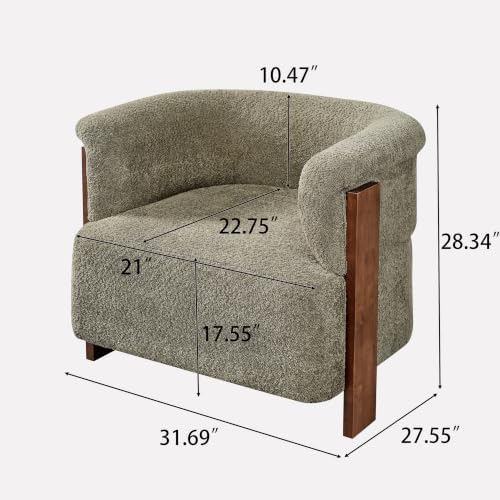 Christopher Knight Home Suli Modern Accent Chairs Set of 2, Boucle Upholstered - Image 2