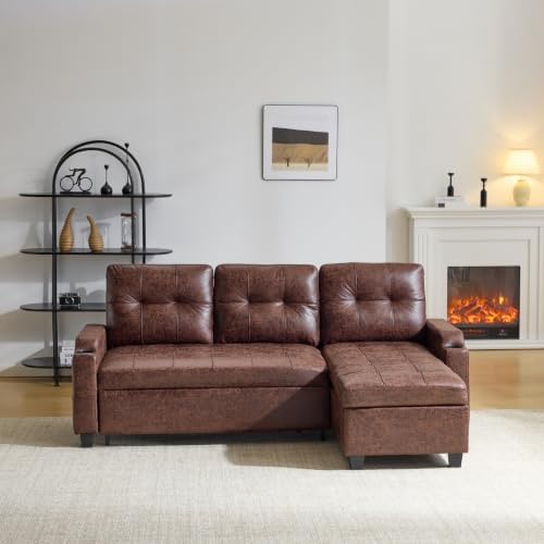 VINGLI L-Shaped Sectional Sleeper Sofa - Image 2