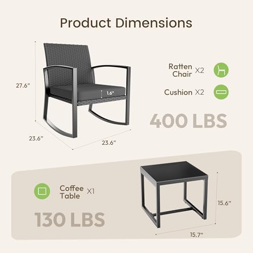 Rocking Patio Bistro Sets - Image 6
