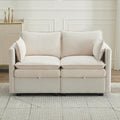 55" Cloud Modular Loveseat Sofa by Abbrevi
