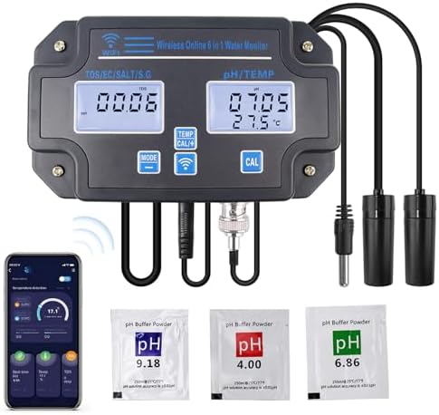 Wireless Smart Water Quality Tester, Continuous App Monitoring by DANOPLUS