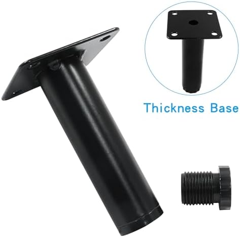 4" / 100mm Metal Furniture Legs - Image 5
