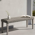 Outdoor Rattan Backless Bench by AVCONNECT