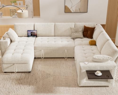 Vipbear 111" Modular Sectional Sleeper Sofa - Image 2