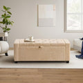 GRAINELL 42.13” Storage Ottoman Bench, Upholstered Tufted Bedroom Bench by Unknown