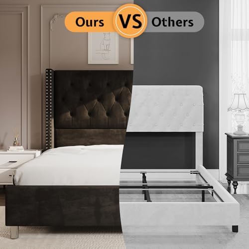 PaPaJet Queen Velvet Bed Frame - Image 5