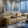 Modular Sectional Sofa 122", 3-Seater Genuine Leather Couch by BAMOOLI