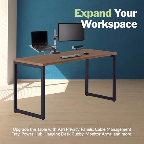 Vari Table for Home Office – 60x24 – Walnut/Black - Image 7