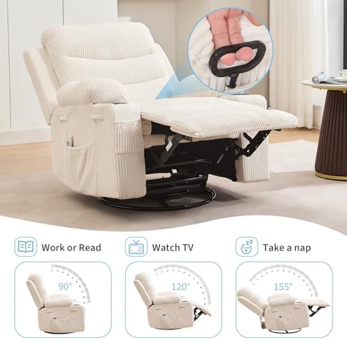 Garvee Oversized Swivel Recliner Chair - Image 4