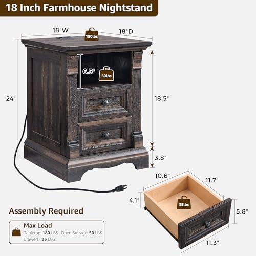 Nightstand with Charging Station - Image 2