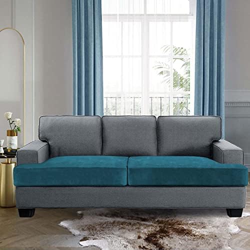 H.VERSAILTEX Stretch Velvet 2 Piece T Cushion Sofa Slipcovers - Image 2
