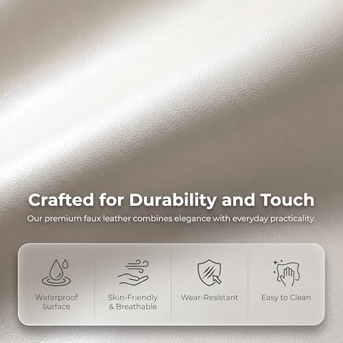 Faux Leather Sectional Couches for Living Room - Image 3
