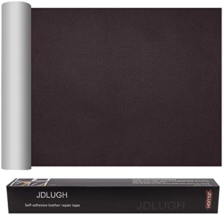 JDLUGH Leather Repair Patch Tape kit, 15x60 Inch, Dark Brown2.0 by JDLUGH