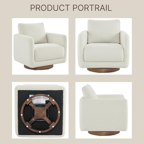 KISLOT Swivel Barrel Accent Chair - Image 4