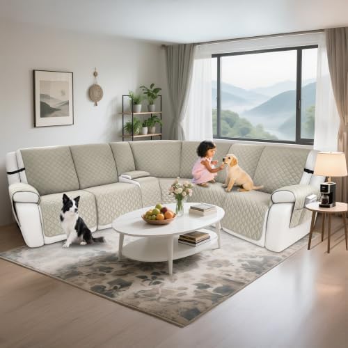 Waterproof Sectional Reclining Couch Covers L Shaped Recliner Sectional Sofa - Image 2