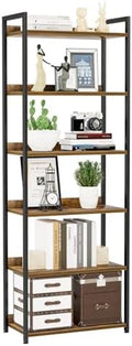 NUMENN Bookshelf, 6 Tier Freestanding Shelving Unit by NUMENN
