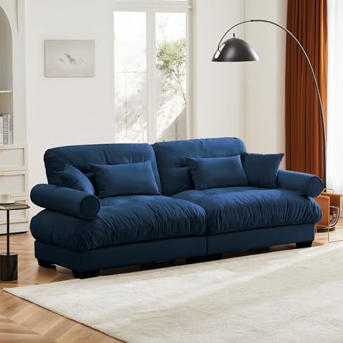94" Modular Sectional Sofa, Velvet Upholstered Couches - Image 4