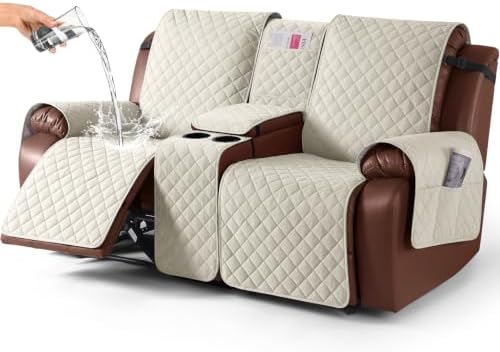 KinCam 100% Waterproof Loveseat Recliner Cover by KinCam