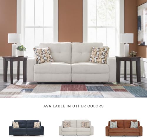 Signature Design by Ashley Danum Reclining Sofa, Stone Beige Recliner Couch - Image 7