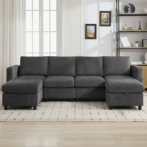 WUTUTUEE 25" Square Storage Ottoman - Image 6