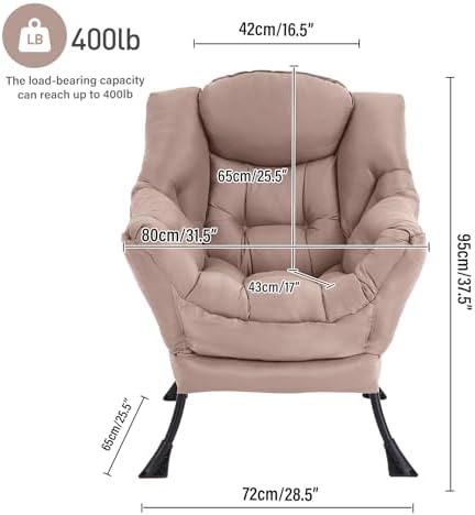 Lazy Chair, Comfy Reading Accent Chair - Image 3