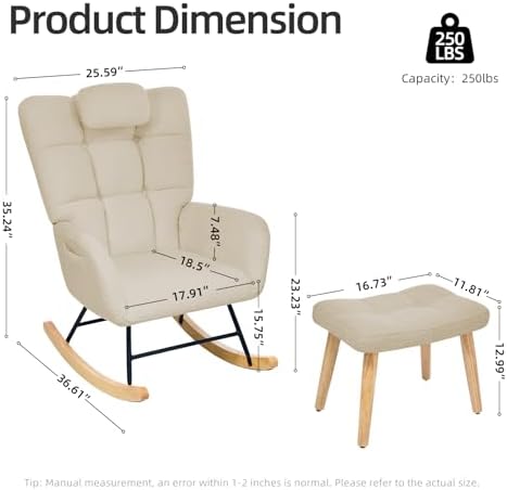 Garvee Nursery Rocking Chair - Image 2