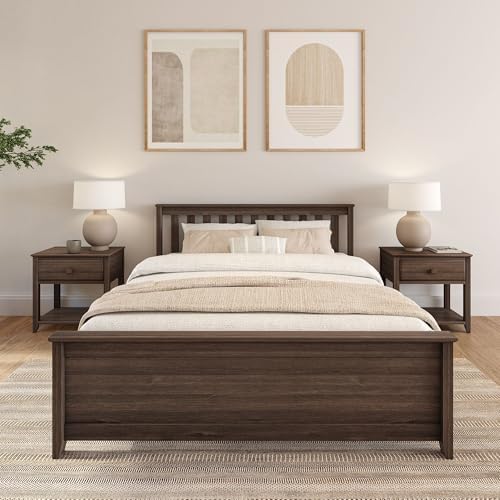 Plank+Beam Solid Wood Queen Bed Frame, Platform Bed - Image 3