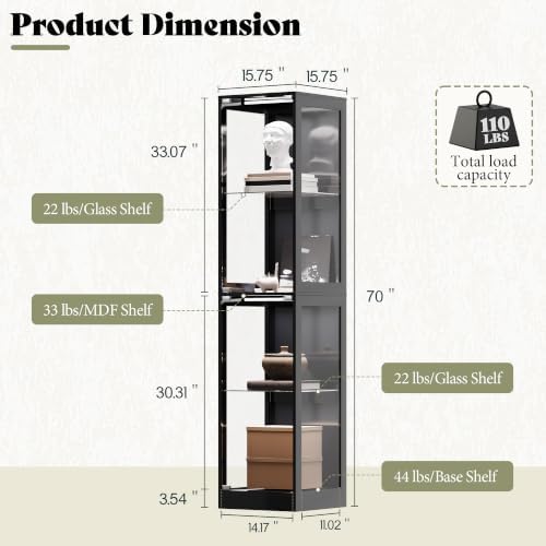 AMERLIFE 16-Inch RGB Display Cabinet - Image 2