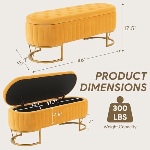 Velvet Oval Upholstered End of Bed Bench - Image 2