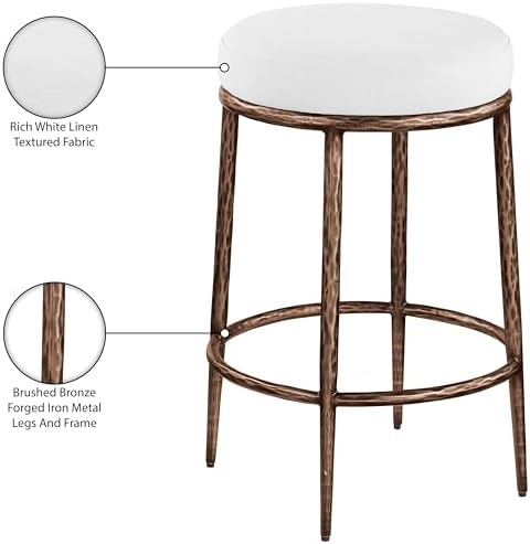 Meridian Furniture 88065White-C Ferro Collection Modern | Contemporary Counter - Image 4