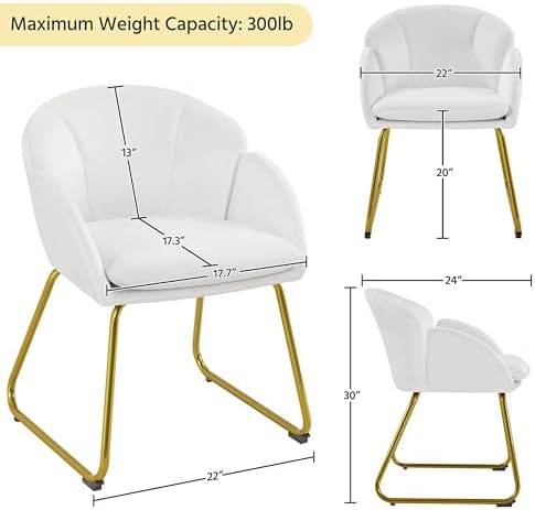 Yaheetech Flower Shape Vanity Chair - Image 3