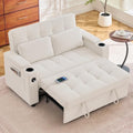 Korser 55.5'' 3-in-1 Convertible Sofa Bed, Pull Out Couch by KORSER
