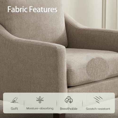 VKNOW Accent Chairs, Modern Upholstered Armchairs - Image 3