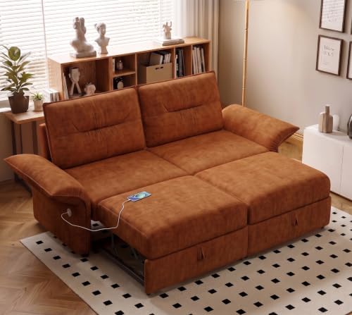 85"Convertible Queen Pull Out Sleeper Sofa Bed by Outdoorchairs