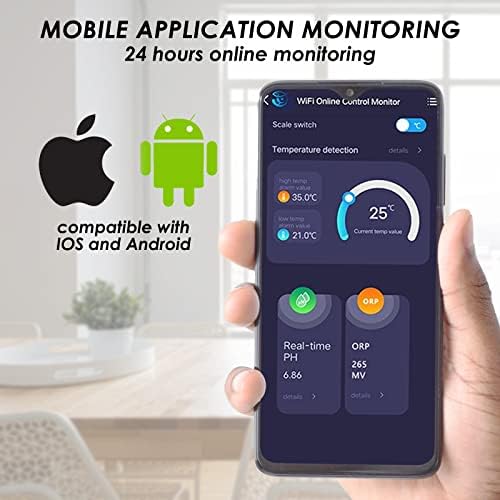 Smart pH ORP Controller with Remote App Monitoring & Dosing in Water, 3 in 1 - Image 4