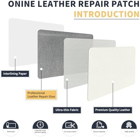 ONine Leather Repair Patch，Leather Repair Tape, 16 x 90 inches Leather Repair - Image 3