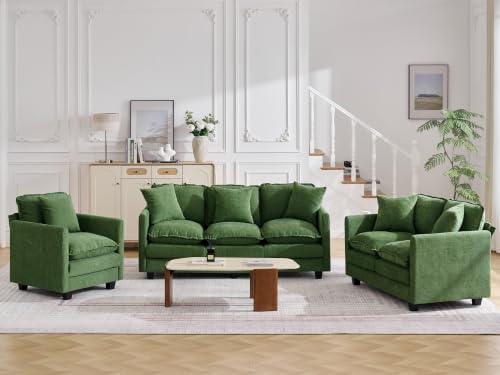 Cloud 3 Pieces Sofa Set, 1+2+3 Seater Couch, Modern Sofas Sets by HOCAT