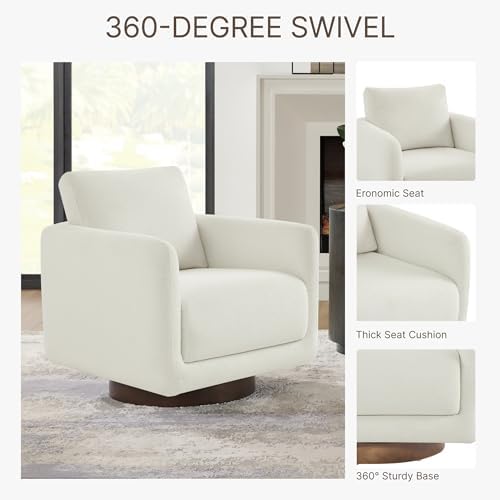 KISLOT Swivel Barrel Accent Chair - Image 4