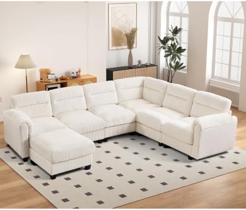 HAOMARKETS 115" Modular Sectional Sofa Couch by HAOMARKETS